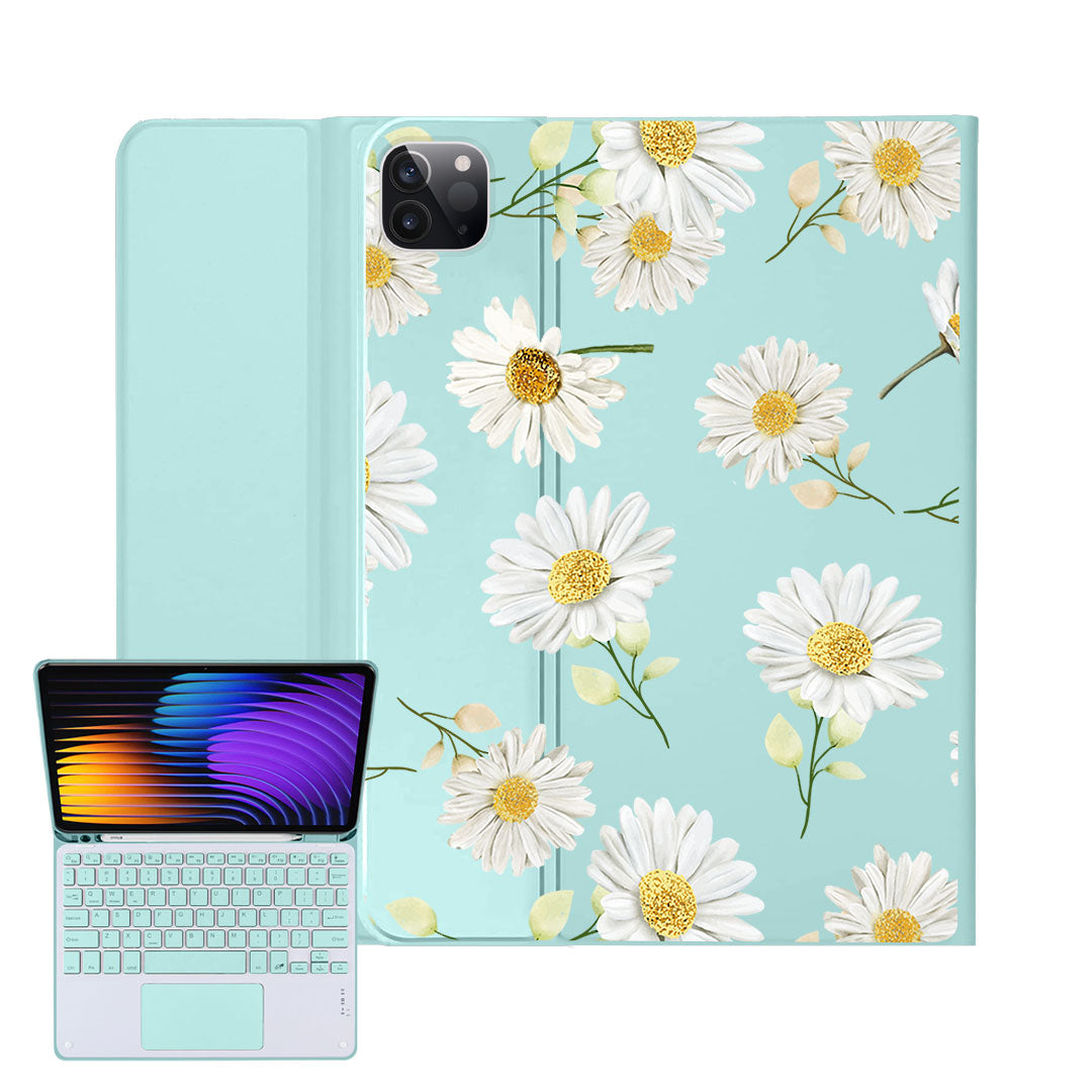 iPad / Android Tab Wireless Keyboard Flipcover - October Chrysanthemum