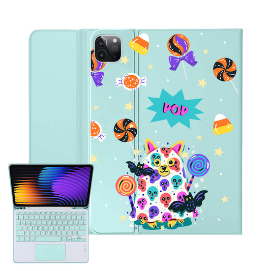 iPad / Android Tab Wireless Keyboard Flipcover - Puppy Monster