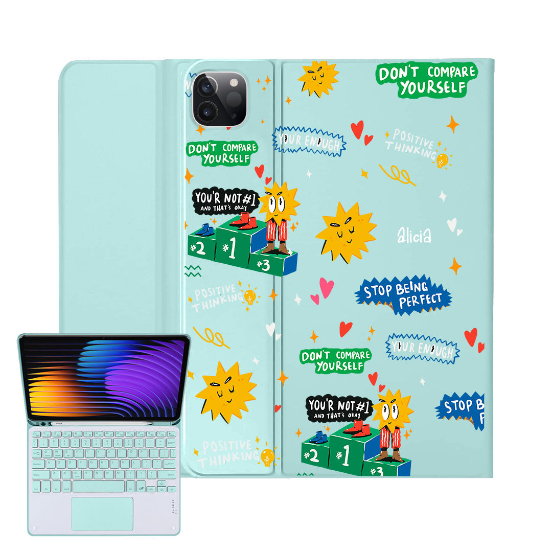 iPad / Android Tab Wireless Keyboard Flipcover - Selfless Love 4.0