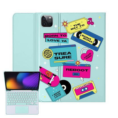 iPad / Android Tab Wireless Keyboard Flipcover - Treasure Reboot