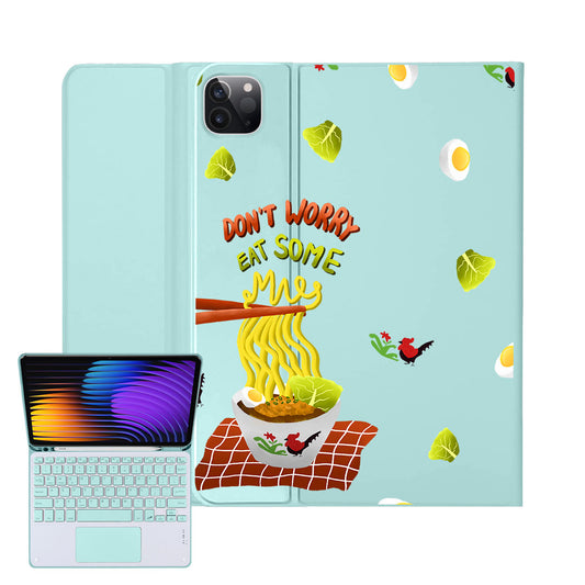 iPad / Android Tab Wireless Keyboard Flipcover - Go Eat Some Mie