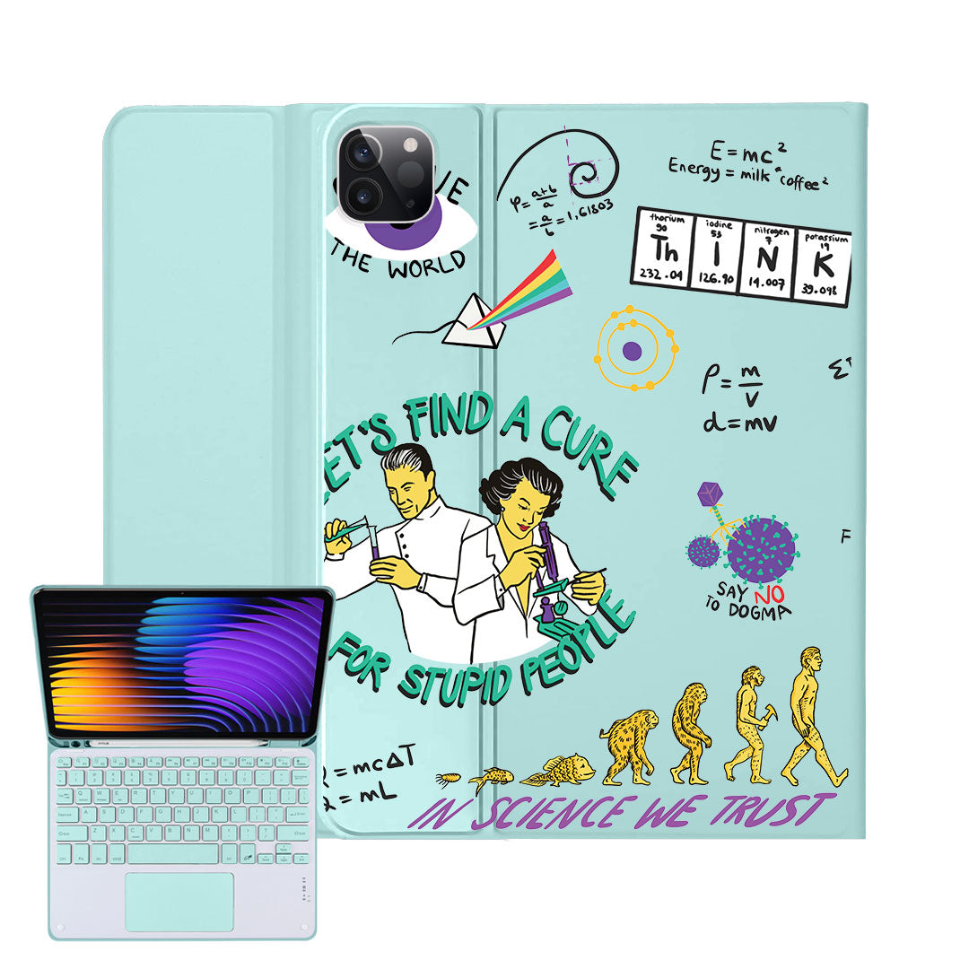 iPad / Android Tab Wireless Keyboard Flipcover - Science 2.0