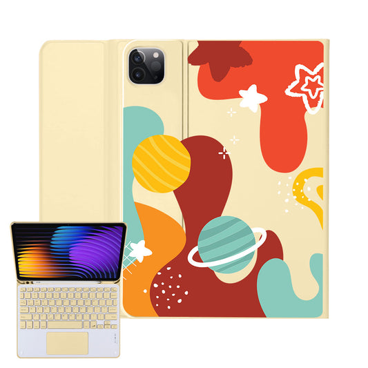 iPad / Android Tab Wireless Keyboard Flipcover - Abstract Planet 2.0