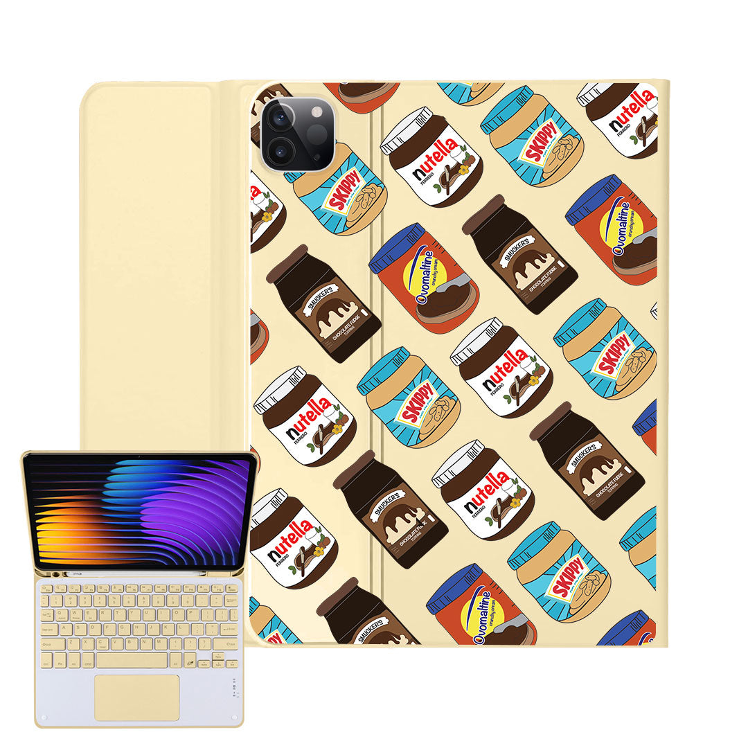 iPad / Android Tab Wireless Keyboard Flipcover - Choco Spread