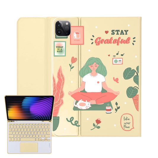 iPad / Android Tab Wireless Keyboard Flipcover - Grateful