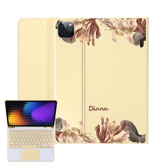 iPad / Android Tab Wireless Keyboard Flipcover - June Honeysuckle