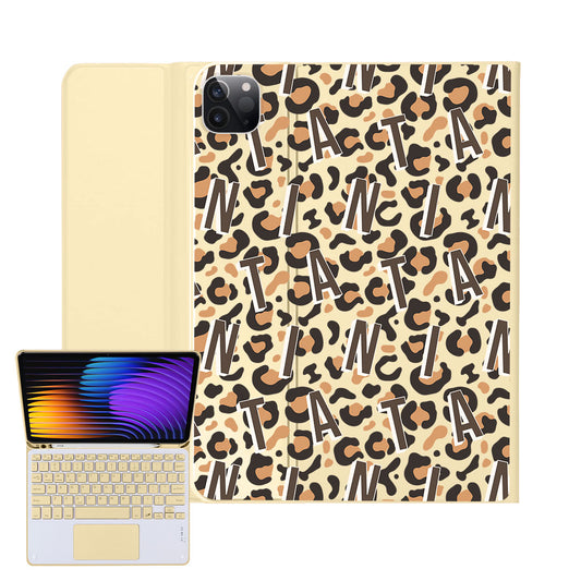 iPad / Android Tab Wireless Keyboard Flipcover - Leopard Monogram 2.0
