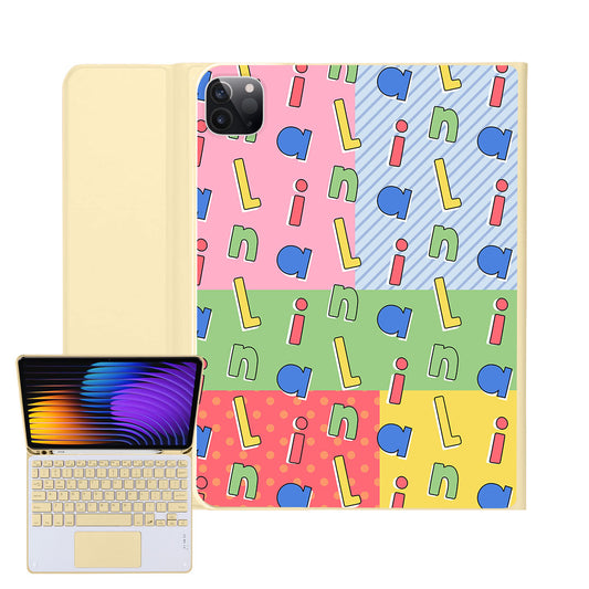 iPad / Android Tab Wireless Keyboard Flipcover - Abstract Monogram 1.0