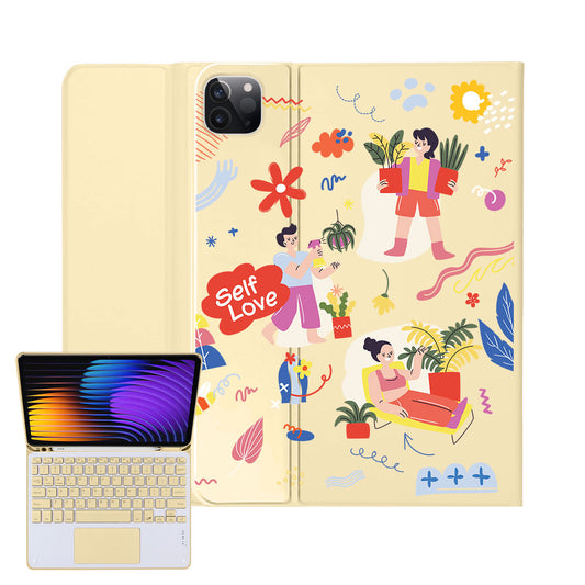 iPad / Android Tab Wireless Keyboard Flipcover - Self Love Sticker Pack 1.0
