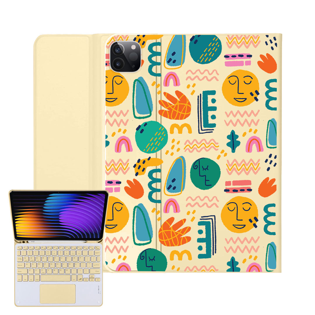 iPad / Android Tab Wireless Keyboard Flipcover - Silent Art