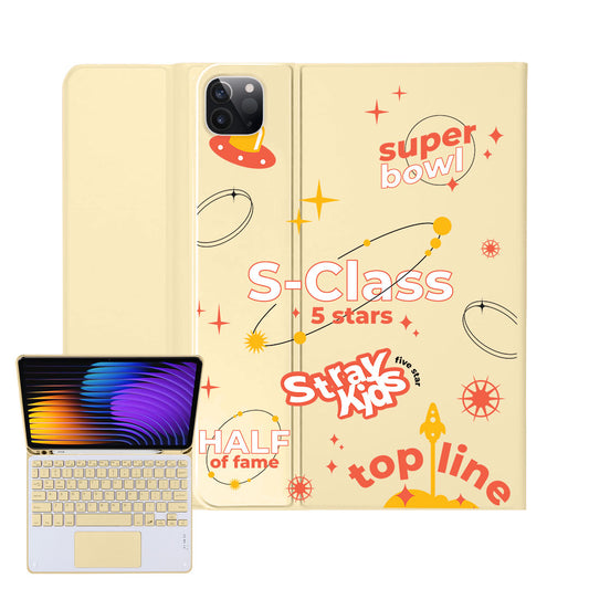 iPad / Android Tab Wireless Keyboard Flipcover - Stray Kids 5 Star