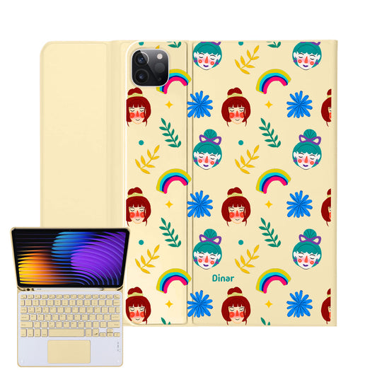 iPad / Android Tab Wireless Keyboard Flipcover - Unconditional Girl