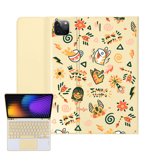 iPad / Android Tab Wireless Keyboard Flipcover - Wild & Free