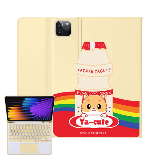 iPad / Android Tab Wireless Keyboard Flipcover - Yacute Cat