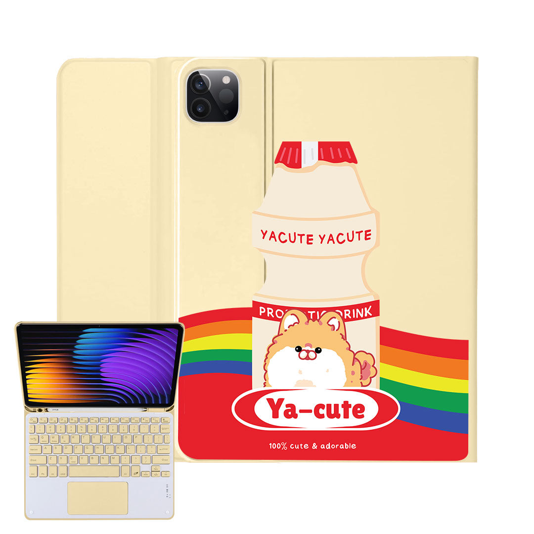 iPad / Android Tab Wireless Keyboard Flipcover - Yacute Dog