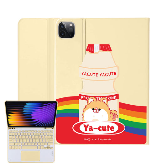 iPad / Android Tab Wireless Keyboard Flipcover - Yacute Dog
