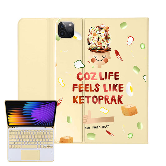 iPad / Android Tab Wireless Keyboard Flipcover - Ketopuns