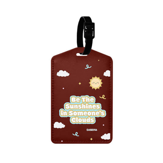 Vegan Leather Bag Tag - Sunshine