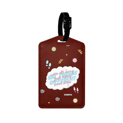 Vegan Leather Bag Tag - Different Steps