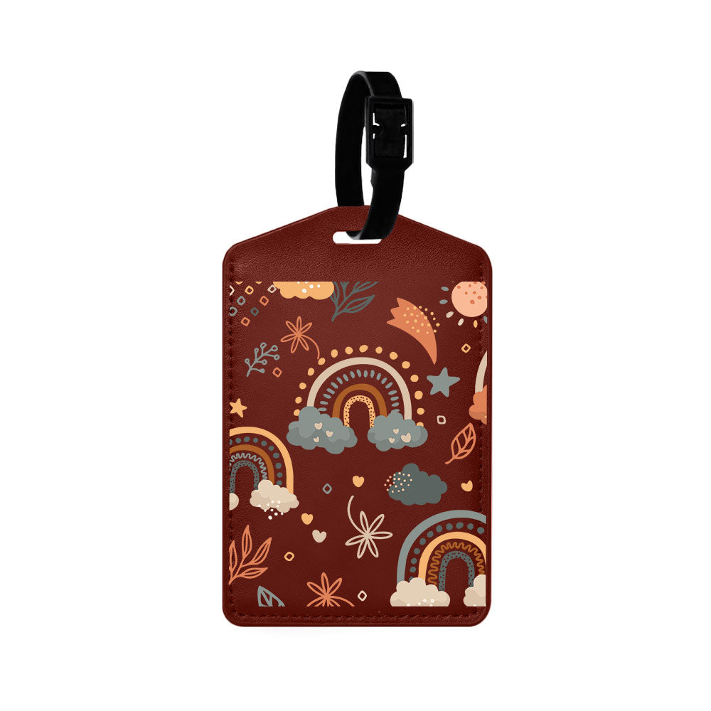 Vegan Leather Bag Tag - Boho 2.0