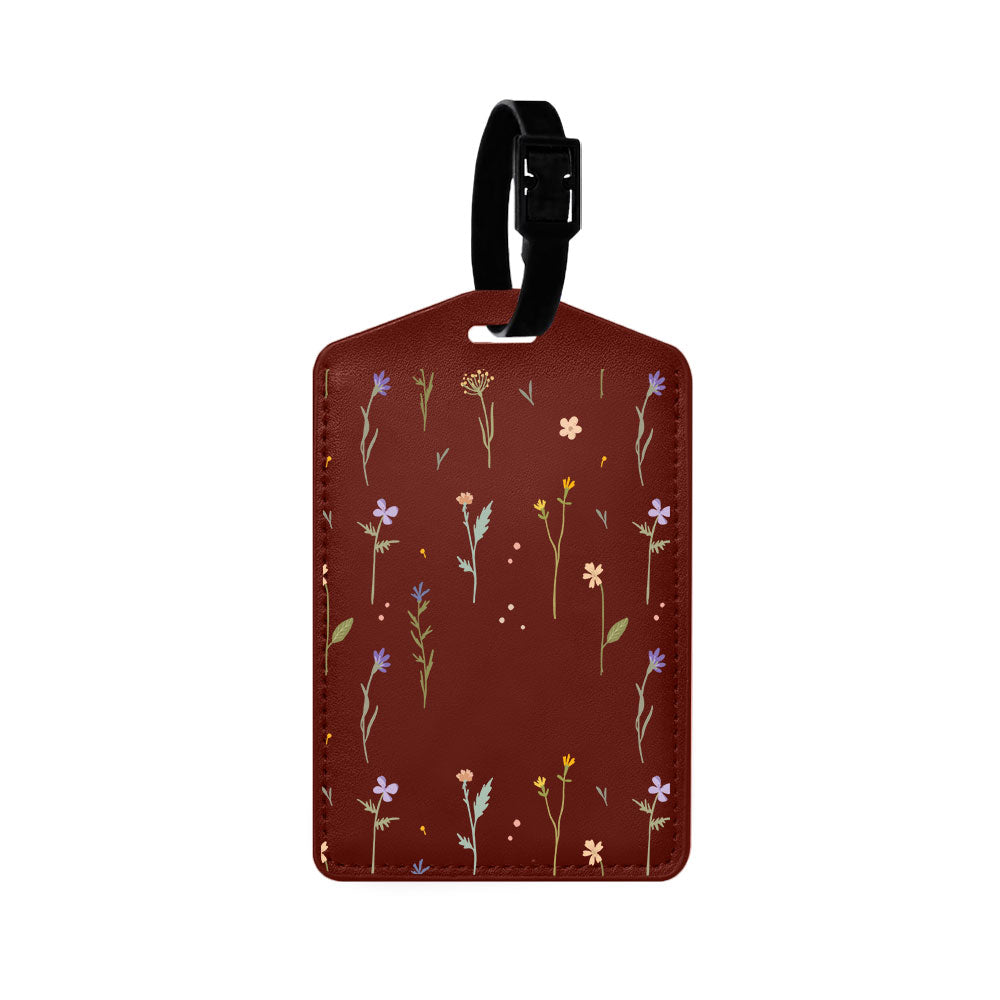 Vegan Leather Bag Tag - Botanical Garden 2.0