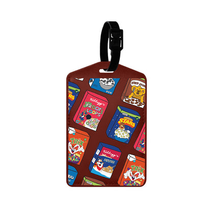 Vegan Leather Bag Tag - Cereal Boxes 2.0