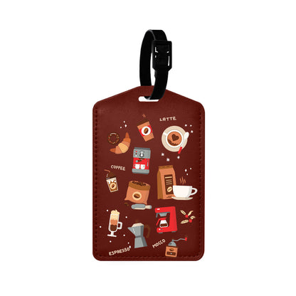 Vegan Leather Bag Tag - Barista