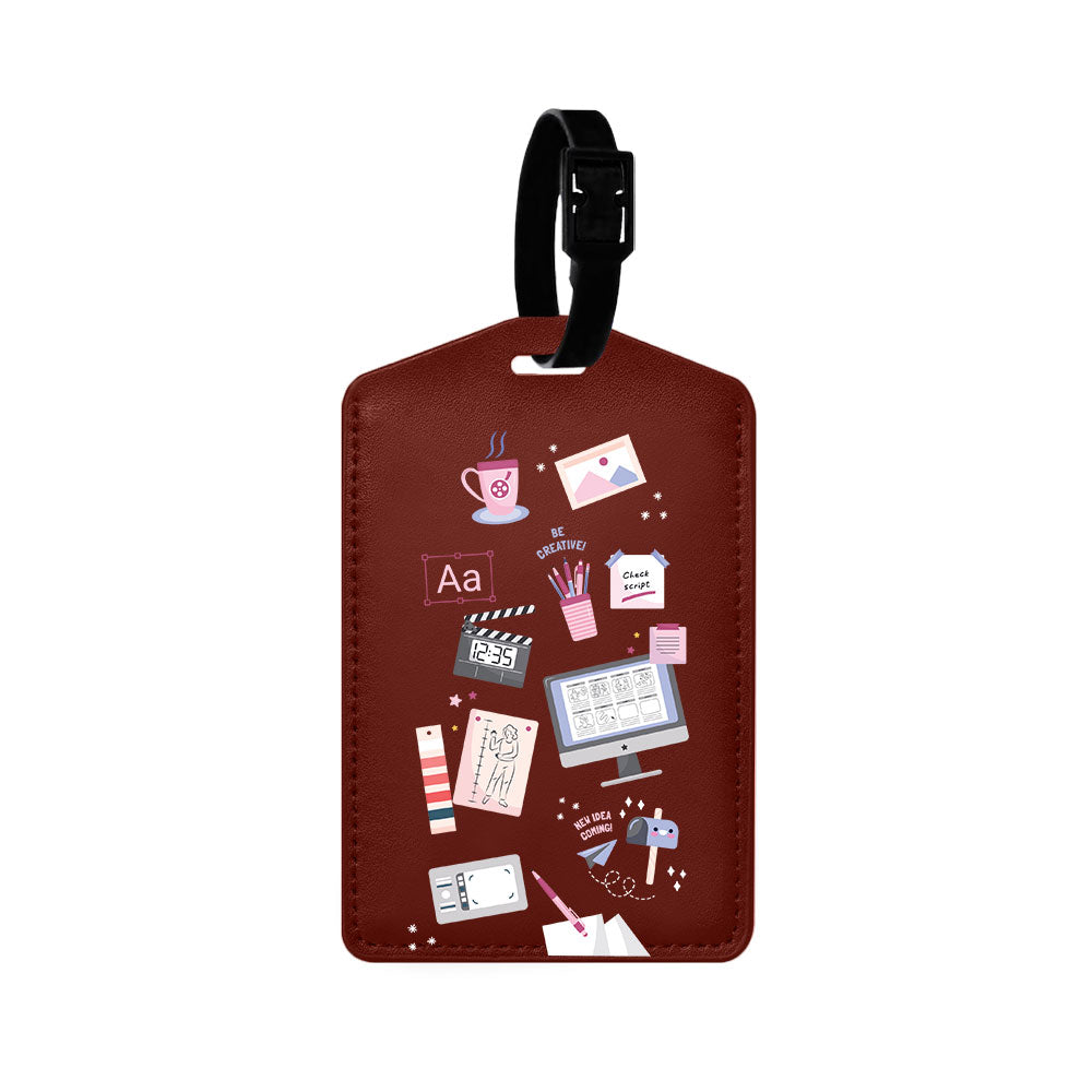 Vegan Leather Bag Tag - Designer