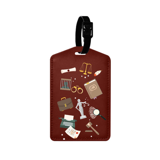 Vegan Leather Bag Tag - Lawyer