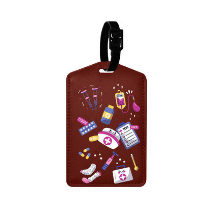 Vegan Leather Bag Tag - Nurse