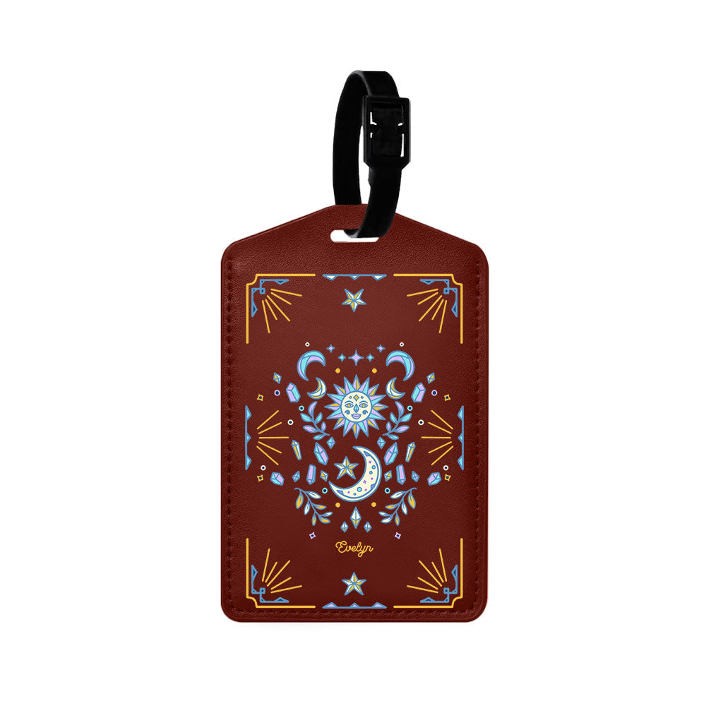 Vegan Leather Bag Tag - Cosmic Dream
