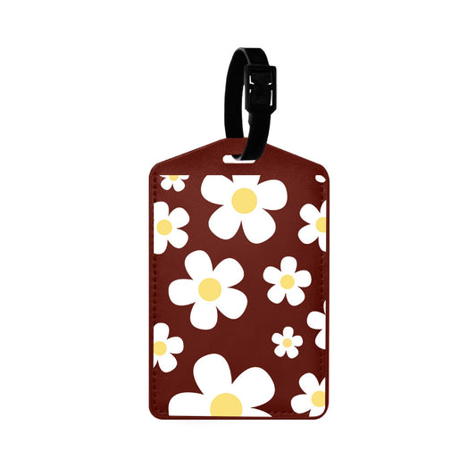 Vegan Leather Bag Tag - Daisy 3.0