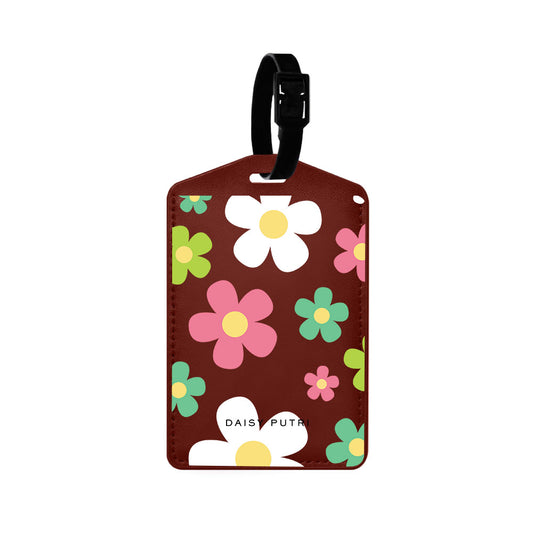 Vegan Leather Bag Tag - Daisy Wild