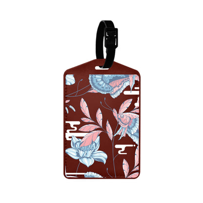 Vegan Leather Bag Tag - Fish & Floral 3.0
