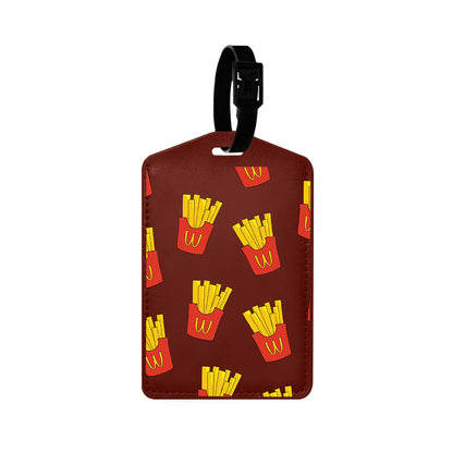 Vegan Leather Bag Tag - Fries