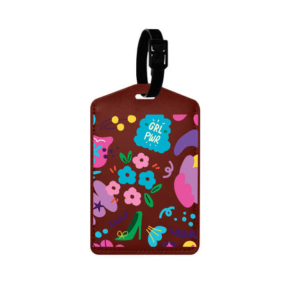 Vegan Leather Bag Tag - Girl Power 1.0