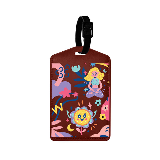 Vegan Leather Bag Tag - Heather