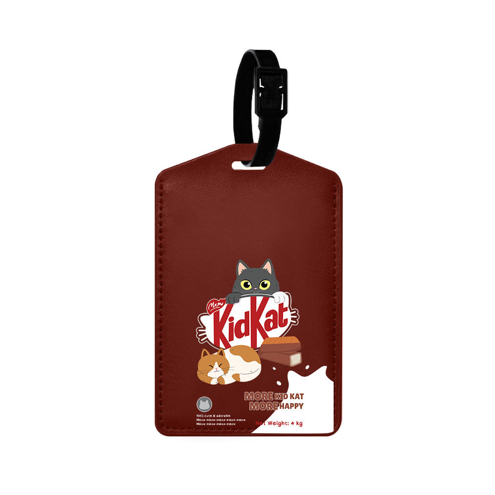 Vegan Leather Bag Tag - Kidkat