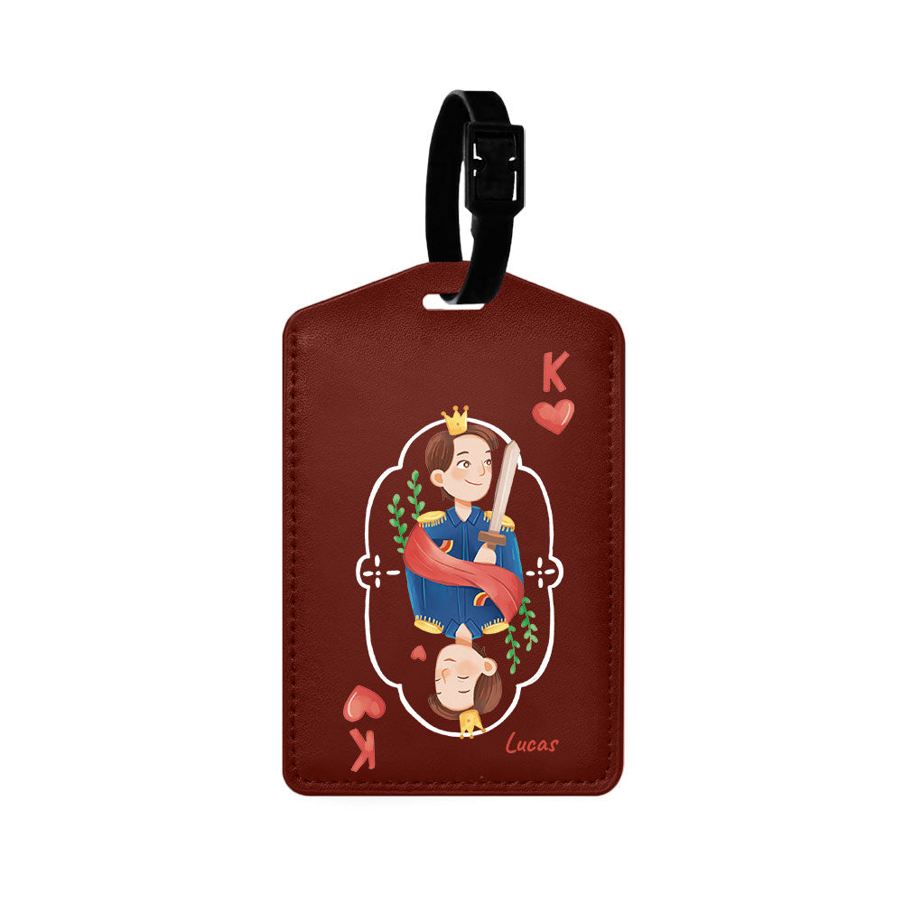 Vegan Leather Bag Tag - King (Couple Case)