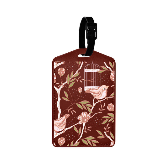 Vegan Leather Bag Tag - Lovebird 14.0