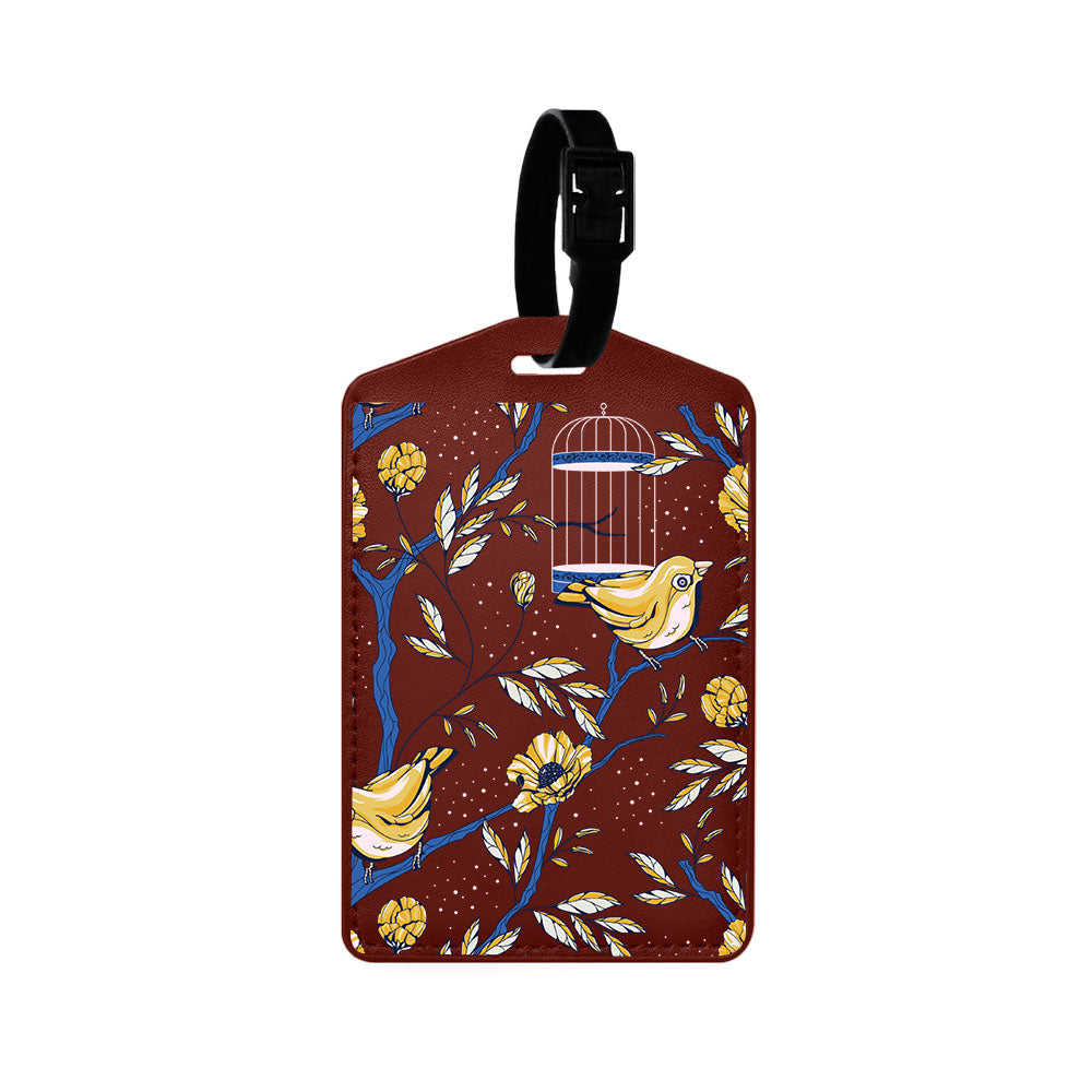 Vegan Leather Bag Tag - Lovebird 16.0