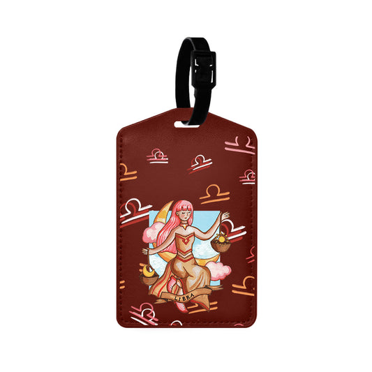 Vegan Leather Bag Tag - Libra