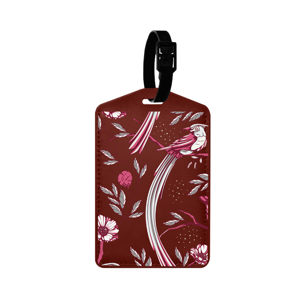 Vegan Leather Bag Tag - Lovebird 6.0
