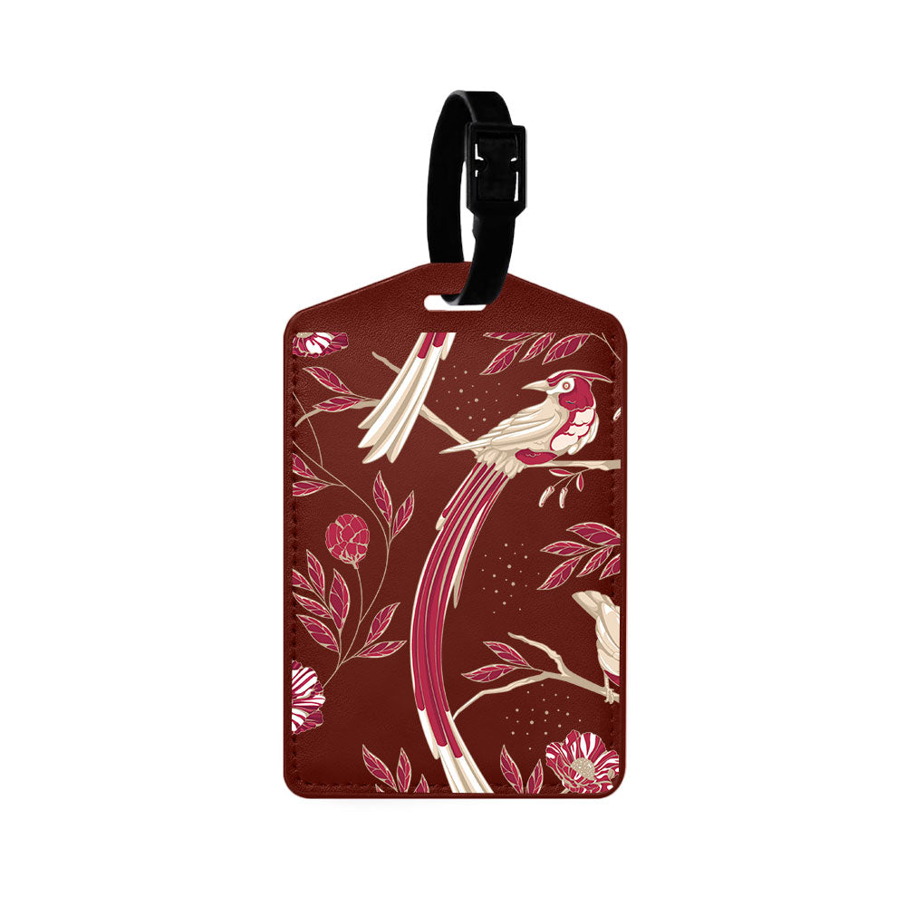 Vegan Leather Bag Tag - Lovebird 8.0