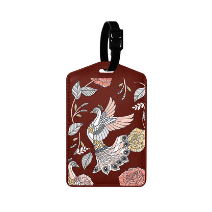 Vegan Leather Bag Tag - Bird of  Paradise 1.0