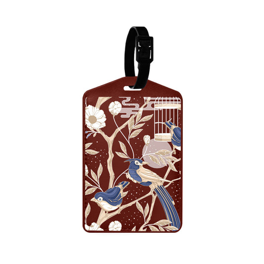 Vegan Leather Bag Tag - Lovebird 1.0