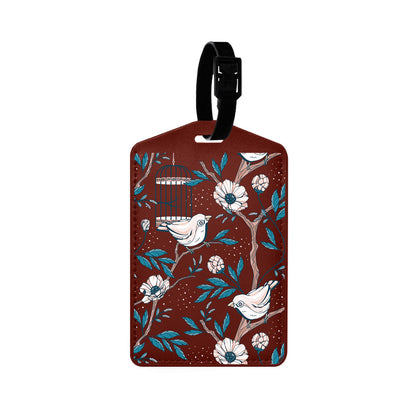 Vegan Leather Bag Tag - Lovebird 3.0