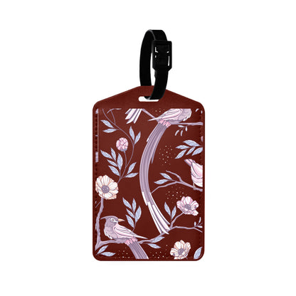 Vegan Leather Bag Tag - Lovebird 4.0