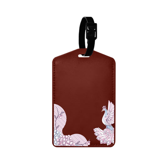 Vegan Leather Bag Tag - Peacock 1.0