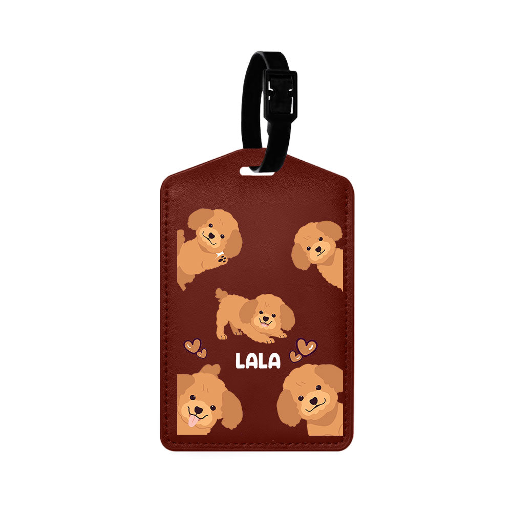 Vegan Leather Bag Tag - Poodle Squad 1.0